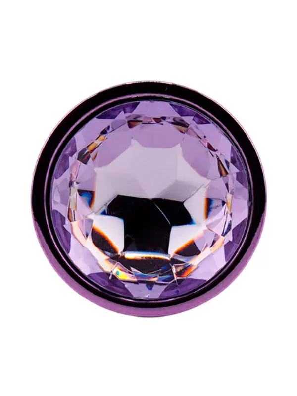 Фиолетовая алюминиевая анальная пробка Small