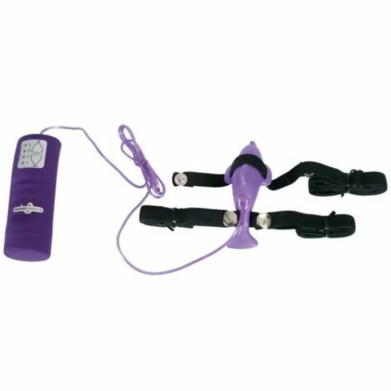 Вибростимулятор клитора Pure Vibes Dolphin в форме дельфинчика – фиолетовый