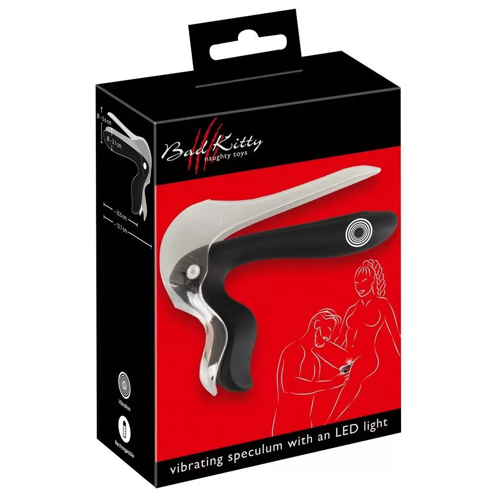 Расширитель для влагалища с вибратором и подсветкой