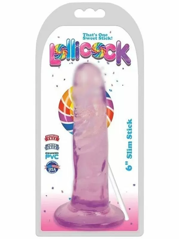 Реалистичный фаллоимитатор Lollicock, 15,2 см, ПВХ, фиолетовый