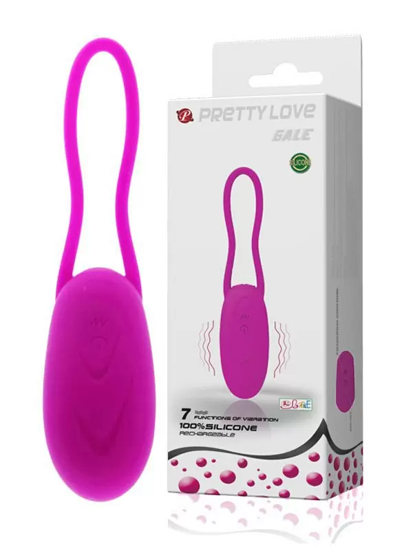 Перезаряжаемое водонепроницаемое виброяйцо Gale  – розовый 