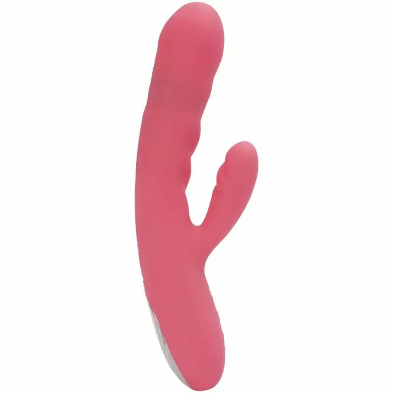 Мощный вибратор-кролик с функцией пенетрации Avery Strawberry Pink