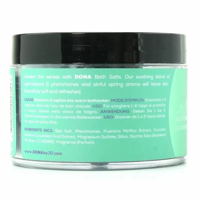 Цветная соль для ванны Dona Pamper Me Pretty Naughty с феромонами – весенний, 215 г