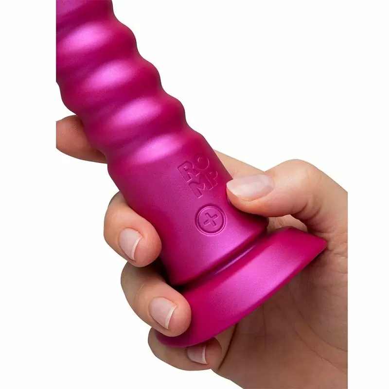 Вибратор «Romp Jiggle» с вибрацией и поступательными движениями, цвет фуксия