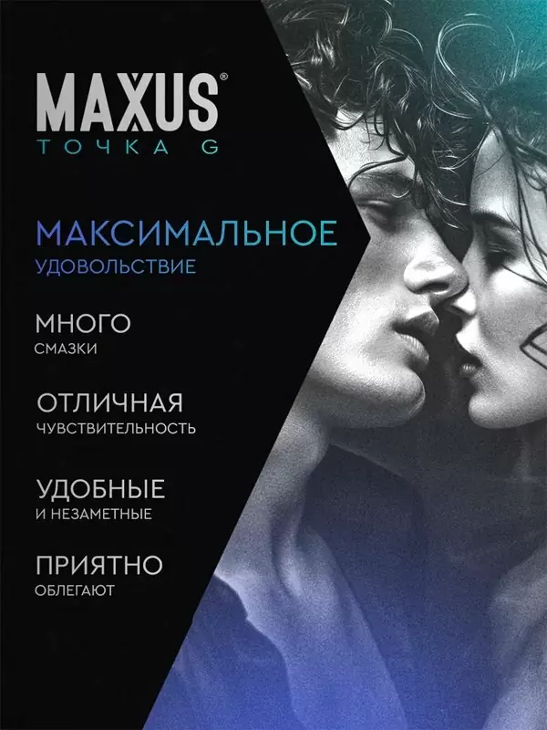 Гладкие презервативы MAXUS G Spot, двойная спираль, 18 см, 3 шт