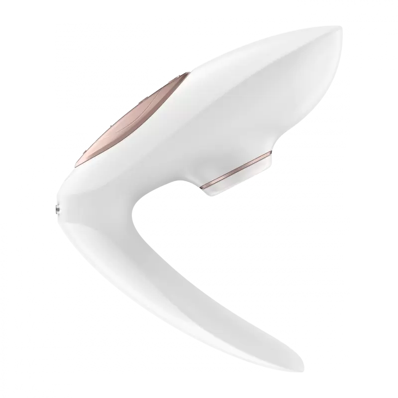 Вакуумно-волновой вибратор для пар Satisfyer Pro 4 Couples, 11,5 см, 10 режимов, белый с золотом