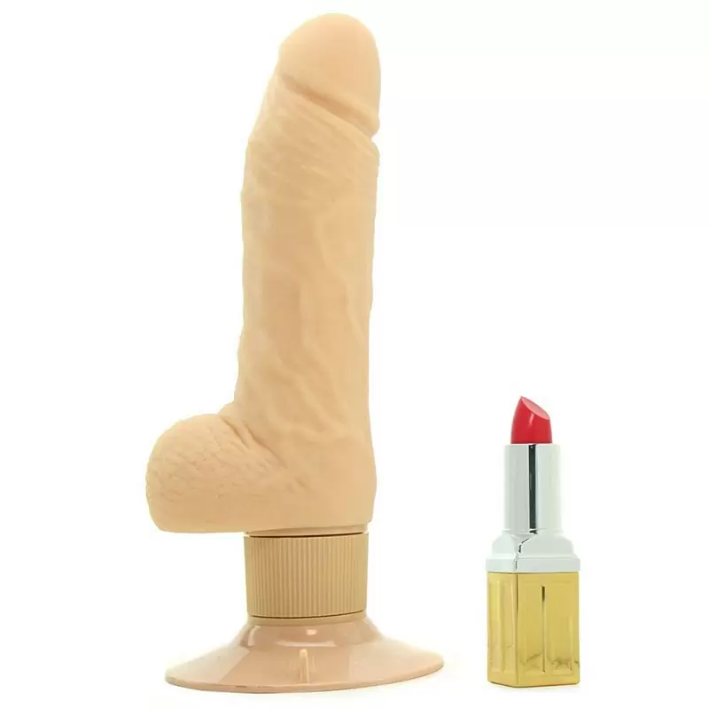 Фаллоимитатор на присоске Super Stud с вибрацией – телесный