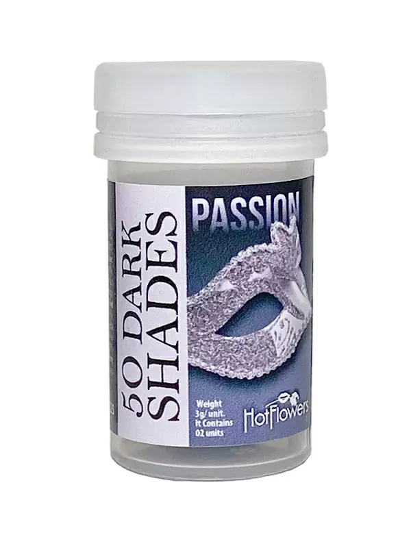 Лубрикант в виде двух шариков Hot Flowers 50 Tons Escuros с разогревающим эффектом, масляная основа, 6 грамм