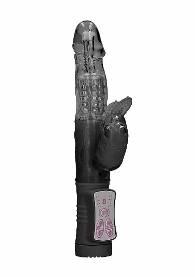 ВИБРАТОР КРОЛИК ROTATING BEETLE - черный