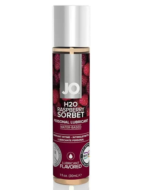 Ароматизированный лубрикант JO Flavored Raspberry Sorbet - 30 мл