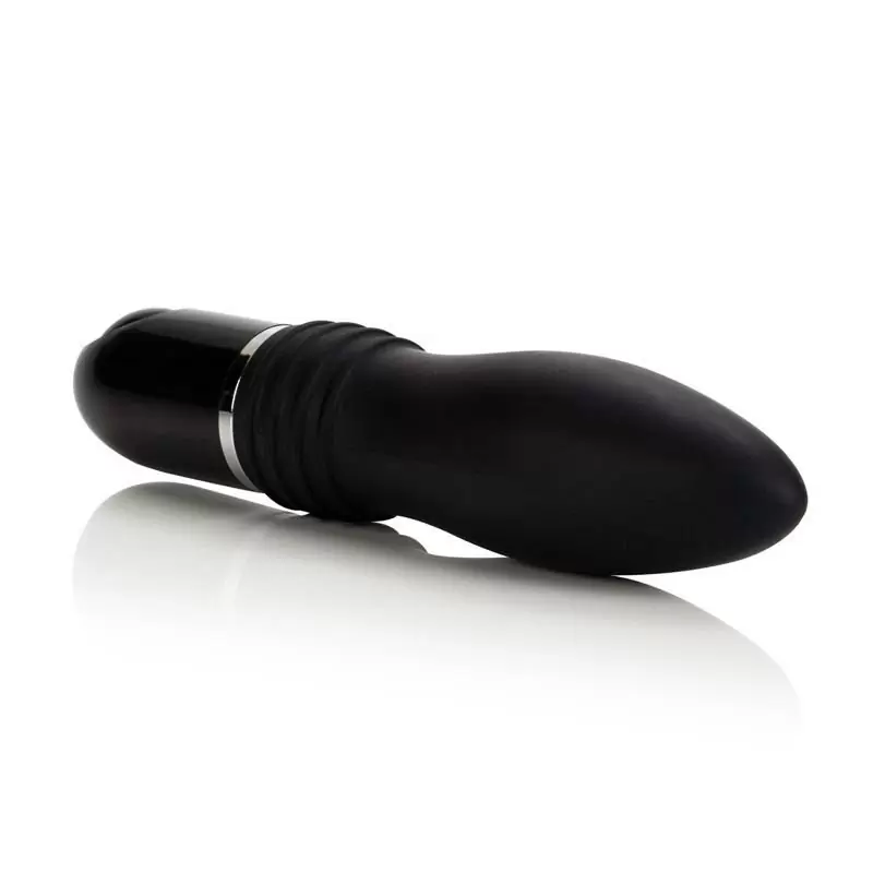 Водонепроницаемый вибратор с рельефными ребрами 10-Function Adonis Explorer – черный