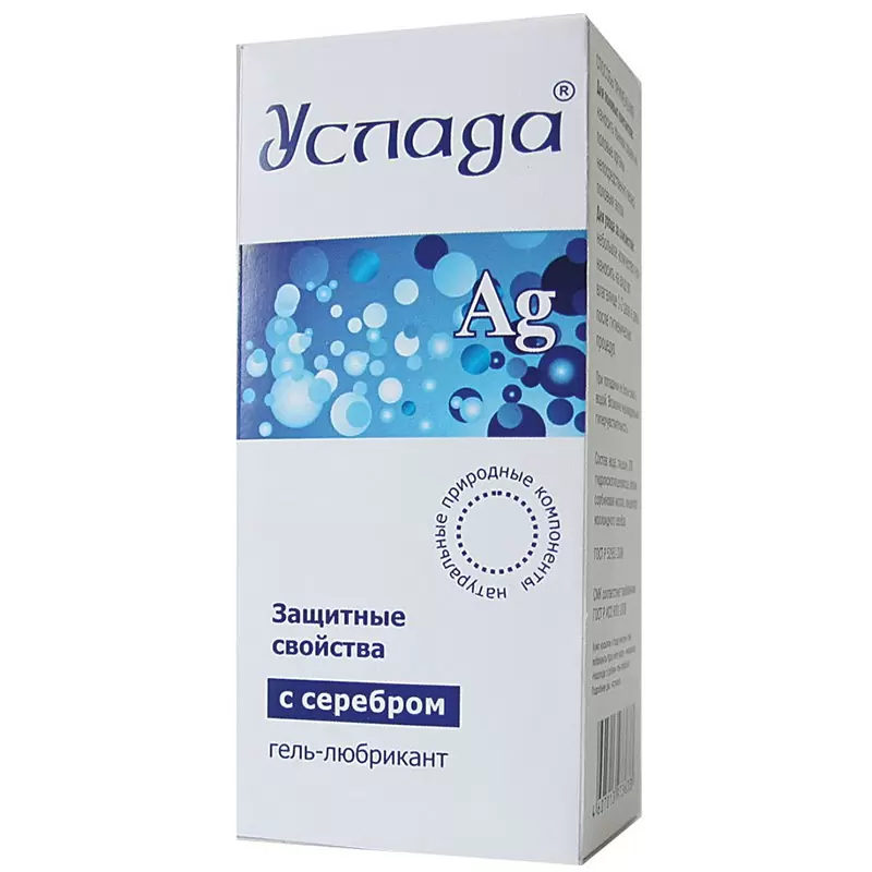 Гель-любрикант Услада с серебром – 30 мл