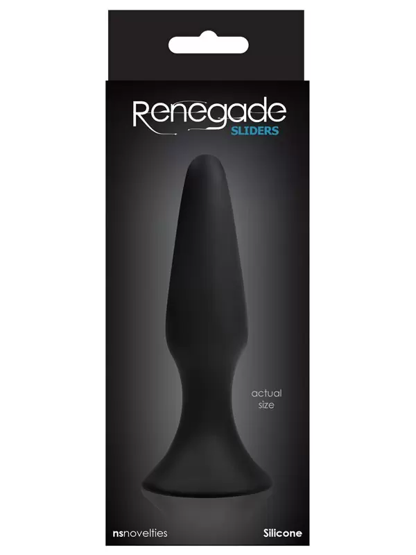 Анальная пробка Renegade Sliders Medium – черная