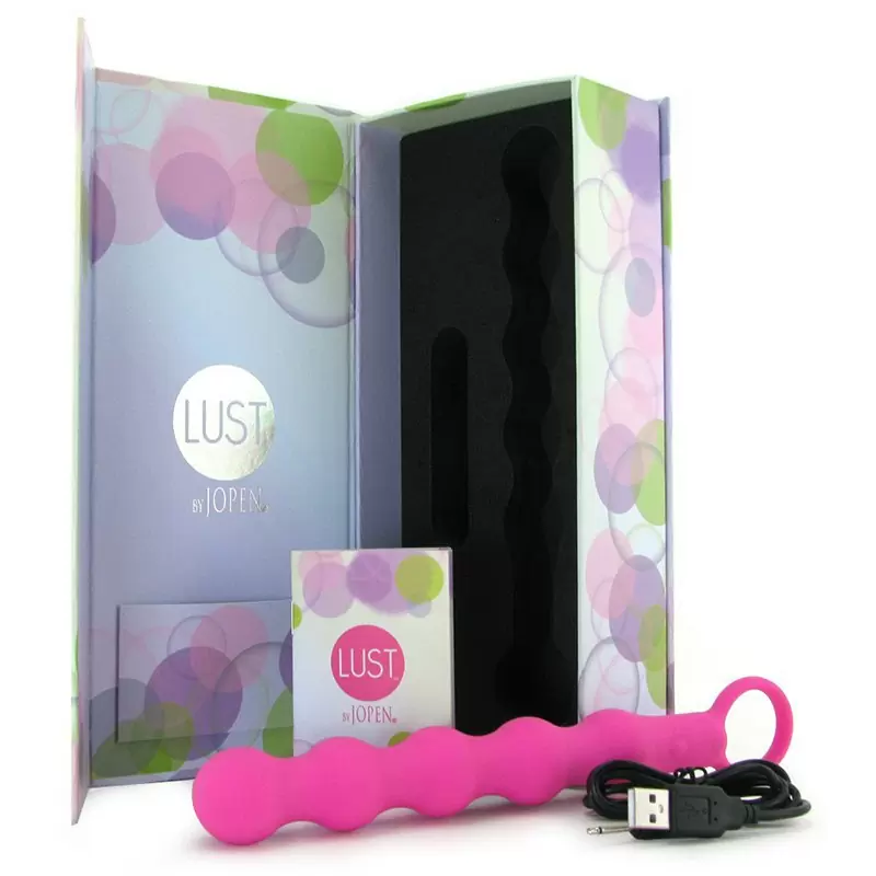 Гибкая анальная вибро-цепочка Lust by Jopen L4.5 – розовая