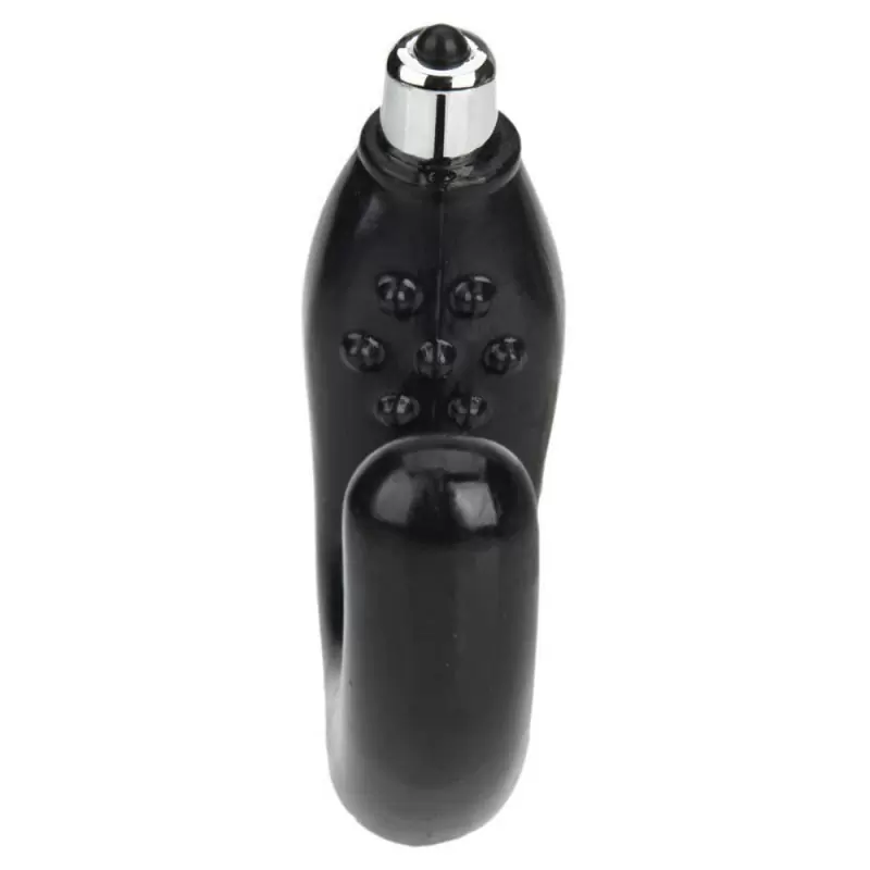 Вибростимулятор простаты и мошонки Anal Stimulate The Double Pleasure – черный 