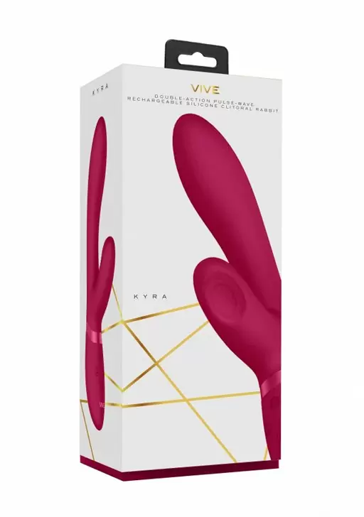 Изогнутый вибратор-кролик Kyra, с функциями 