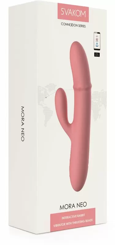 Интерактивный вибратор-кролик Mora Neo с кольцом из бусин