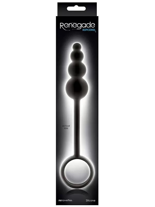 Анальная цепочка Renegade Ripcord – черная