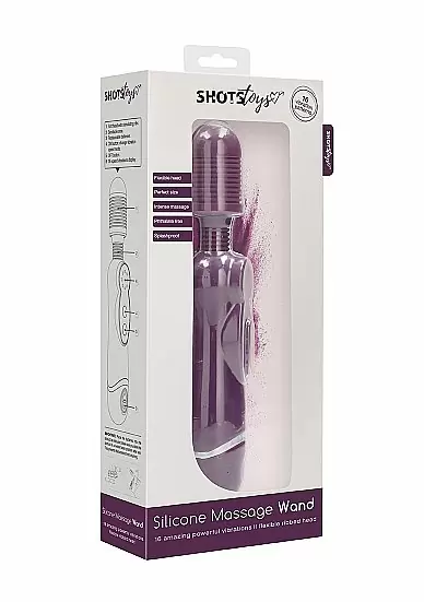 Универсальный массажер Silicone Massage Wand - фиолетовый