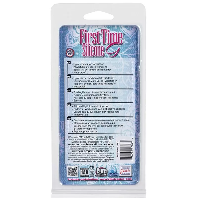 Вибромассажер First Time Silicone G – розовый