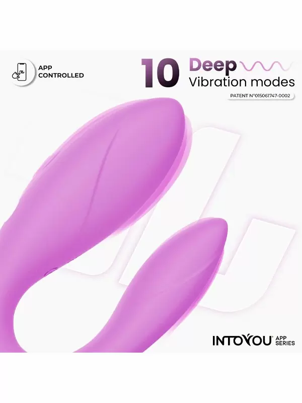 Интерактивный вибратор для пар LoveCherry Couple Toy Lavender, 9,2 см, 10 режимов, силикон, лавандовый