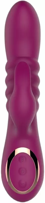 Уникальный вибратор-кролик Anasteisha AN Pistil, 20 см, 15 режимов, с функцией пенетрации, лиловый