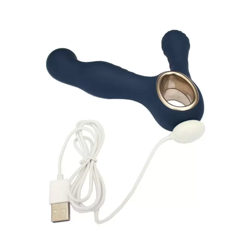 Стимулятор простаты Lust King с вибрацией – синий