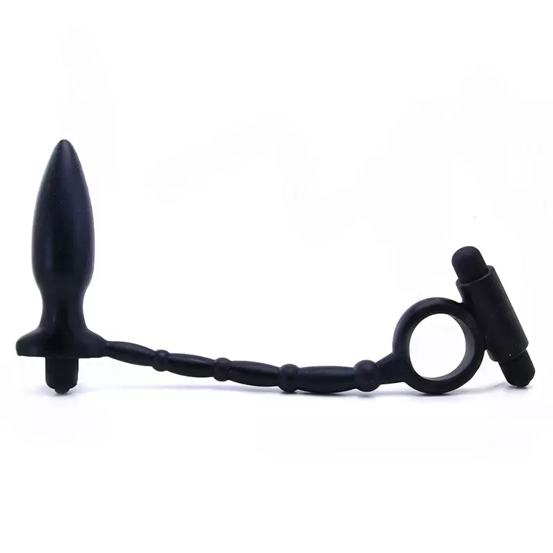 Анальная пробка Ass-Kicker with Cockring с кольцом на пенис