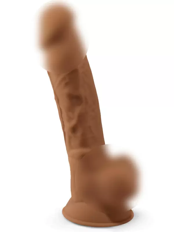 Реалистичный фаллоимитатор SILEXD Model 1 с мошонкой, 17,6 см, силикон, телесный