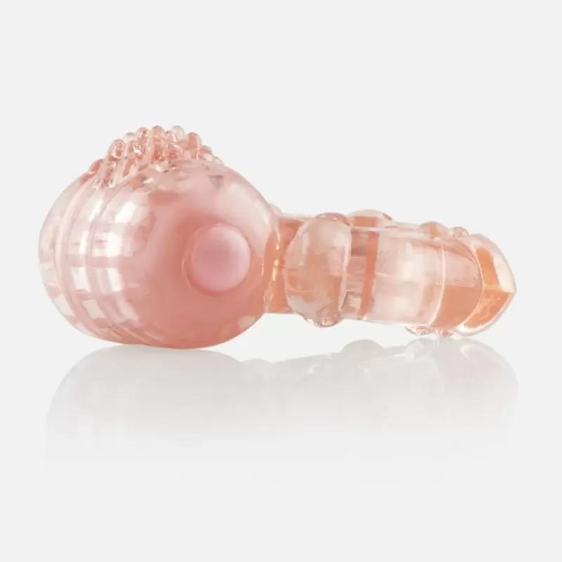 Эрекционное кольцо с вибрацией Screaming O Big O – телесный