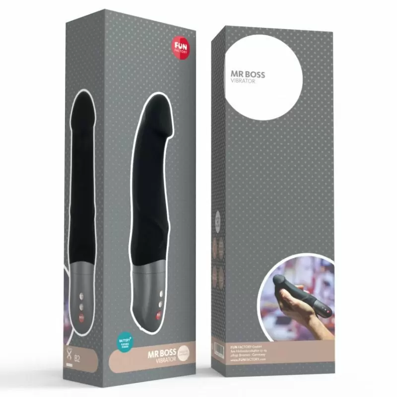 Вибратор Fun Factory Mr Boss, для стимуляции точки G, 6 скоростей, черный