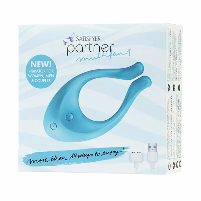 Многофункциональный стимулятор для пар Satisfyer Partner Multifun 1 - голубой
