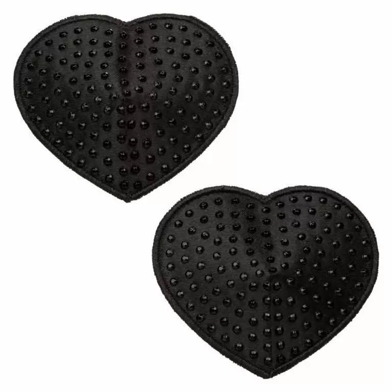 Элегантные пэстисы RADIANCE HEART GEM PASTIES, в форме сердечек, 5.7 см, черный