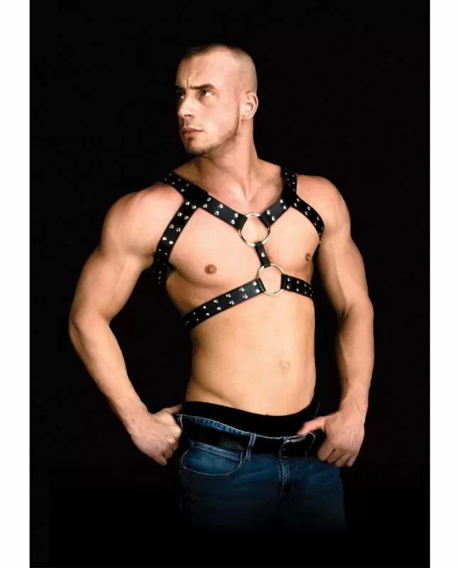 Бондаж для связывания из пвх Harness - Andreas - Black