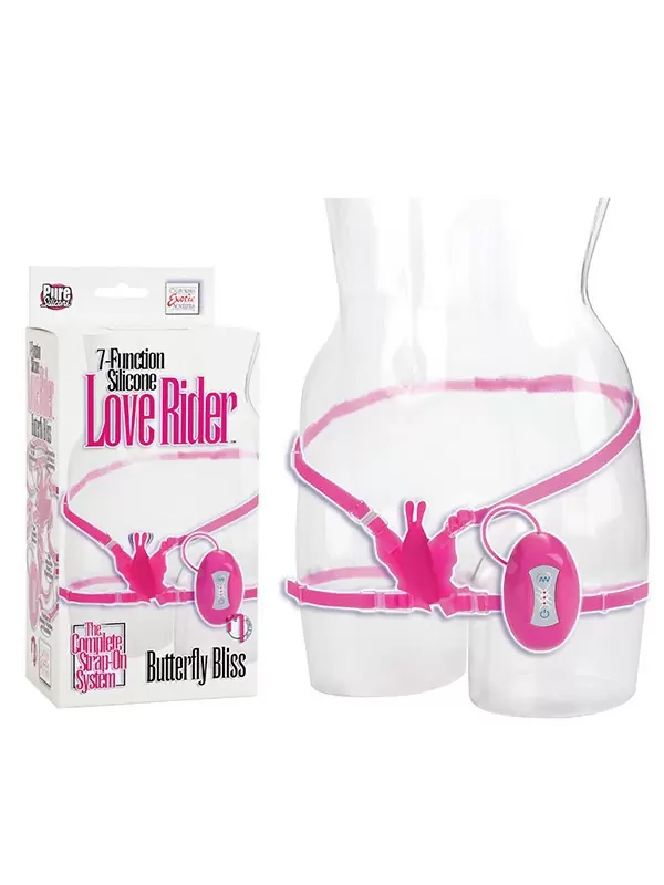 Стимулятор клитора на ремнях 7-Function Silicone Love Rider Butterfly Bliss