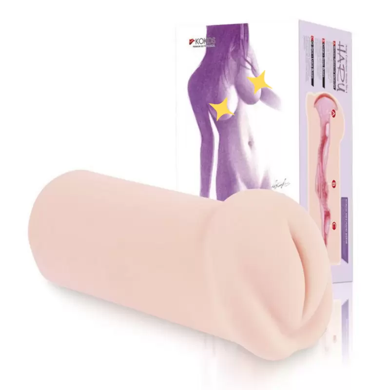 Небольшой мастурбатор-вагина Haru с реалистичной структурой – телесный