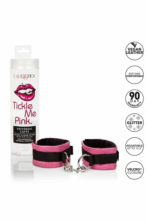 Элегантные наручники Tickle Me Pink на липучках, 20,2 см, розовый