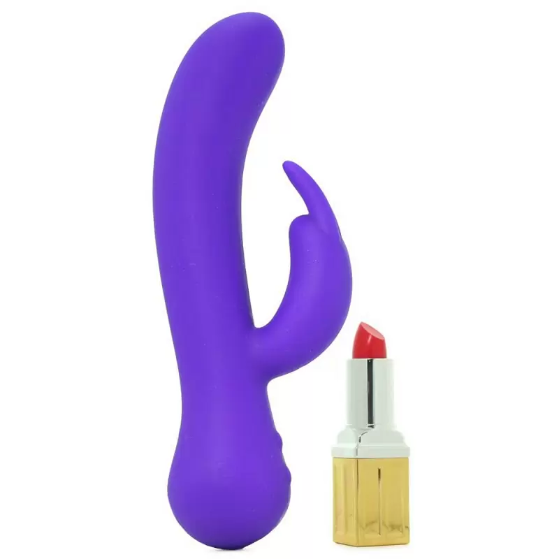 Вибромассажер двойной Vanity Vs18 со стимулятором клитора – фиолетовый