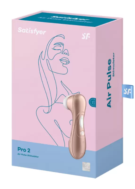 Вакуумно-волновой стимулятор клитора Satisfyer Pro 2 Next Gen, 11 режимов, 16 см, золотистый