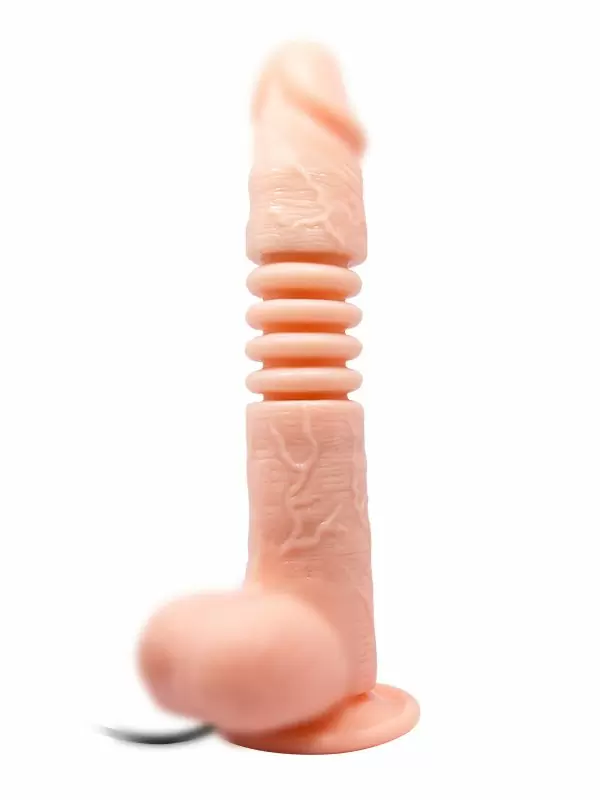 Реалистичный фаллоимитатор Baile, 22 см, с вращением, с поступательными движениями, с проводным пультом, телесный