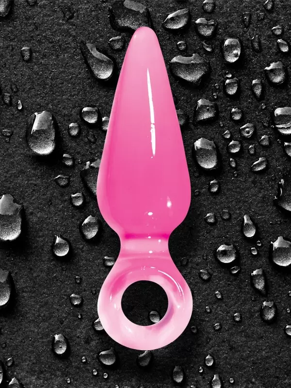 Анальная пробка большая с кольцом Jolie Pleasures - Pink