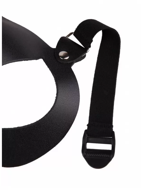 БДСМ маска «Зайка» с ушками, черная, размер OS