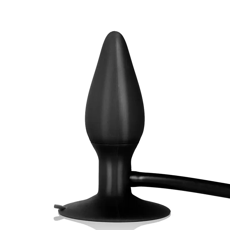 Анальная пробка с насосом Booty Pumper малая – черная	