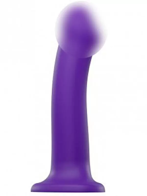 Реалистичный фаллоимитатор Strap-On-Me Dildo Dual Density Semi-Realistic, гнущийся, 19 см, фиолетовый