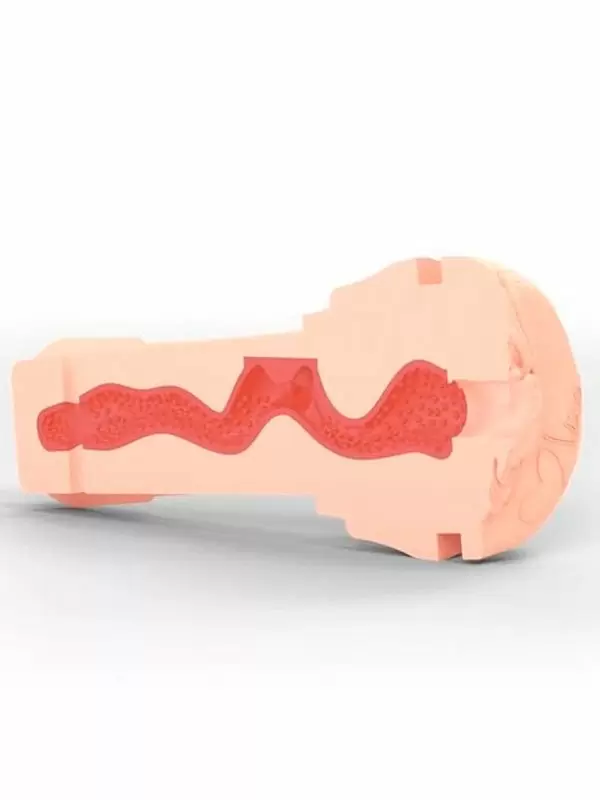 Рукав для мастурбатора Mystim Opus Mica, внутренний, 18,9 см, ТПЕ, телесный