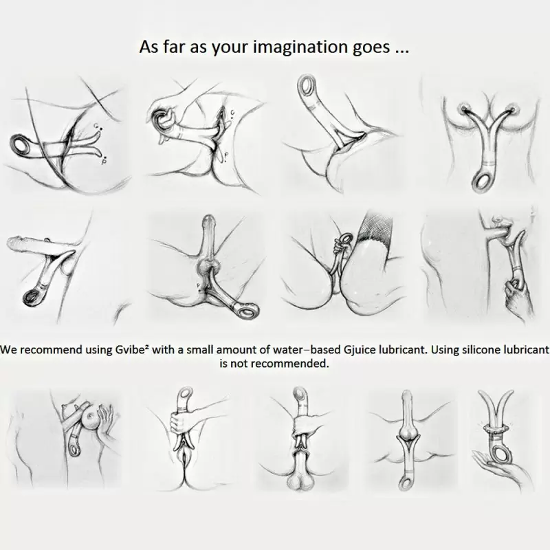 Универсальный анатомический вибромассажер Gvibe 2 – голубой