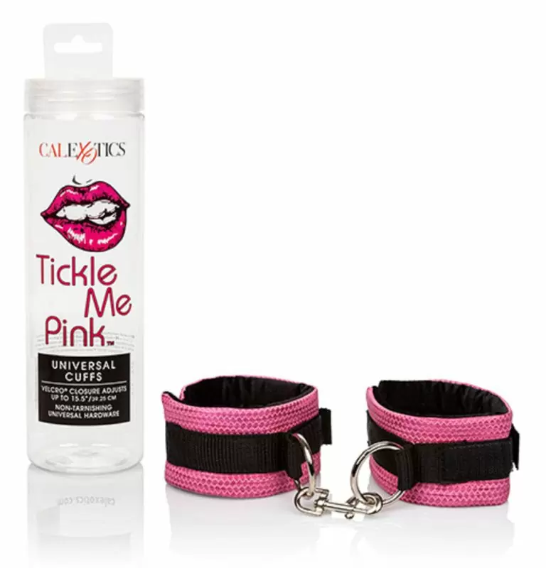 Элегантные наручники Tickle Me Pink на липучках, 20,2 см, розовый