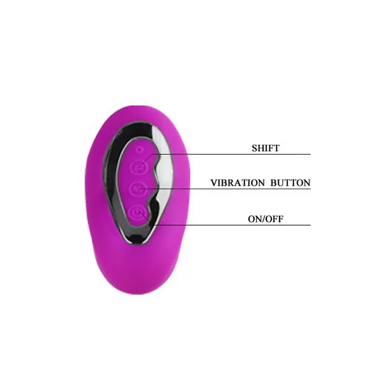 Виброяйцо Dave с дистанционным управлением – розовый