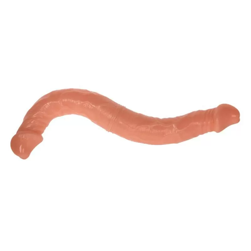 Фаллоимитатор двухголовый с изменяемой формой Double Dong – телесный