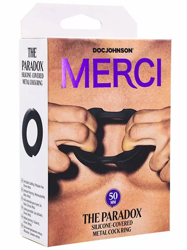 Эрекционое кольцо Doc Johnson MERCI THE PARADOX, металл, 5 см